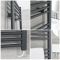 Elektrischer Badheizkörper Anthrazit 1188mm x 600mm inkl. 600W Heizelement – Neva
