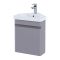 Eckwaschbecken mit Unterschrank 450mm – Champignon Matt – RAK Resort x Hudson Reed