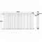 Gliederheizkörper Horizontal 2 Säulen Nostalgie Anthrazit 635mm x 1223mm 2082W - Saffre