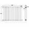 Gliederheizkörper Horizontal 2 Säulen Nostalgie Anthrazit 635mm x 863mm 1496W - Saffre