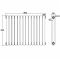 Gliederheizkörper Horizontal 2 Säulen Nostalgie Weiß 635mm x 863mm 1496W - Saffre