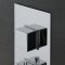 Unterputz Duscharmatur Thermostatisch 2 Verbraucher eckig Chrom – Kubix