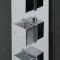 Unterputz-Thermostat für 3 Verbraucher - Chrom - Kubix