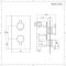 Nox - Schwarzes thermostatisches Duschventil