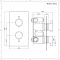 Nox - Schwarzes 2-Wege Thermostat-Duschventil mit Umschalter