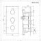 Nox - Schwarzes 2-Wege Thermostat-Duschventil