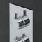 Unterputz-Thermostat für 2 Verbraucher - Chrom - Como