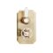 Retro Unterputz-Thermostat für 1 Verbraucher - satiniertes Gold - Elizabeth