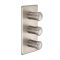  Moderne Thermostatische 3-Wege Duscharmatur Unterputz in gebürstetem Nickel - Aldwick