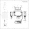Digitale Dusche für eine Funktion, inkl. quadratischem Duschkopf 200mm x 200mm, Deckenmontage – Narus