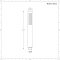 Handbrause, ABS - Metallgrau - Orno