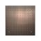 Quadratische 400mm Unterputz-Kopfbrause zur Deckenmontage, Gebürstete Bronze - Amara