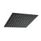 300mm x 300mm Duschkopf, Wandmontage - Schwarz - Preto