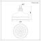 Hudson Reed Elizabeth - Retro-Duschkopf 155mm (ohne Wandarm) Chrom