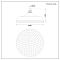 Hudson Reed Elizabeth - Retro-Duschkopf 300mm (ohne Wandarm) Chrom
