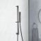 Brausestangenset mit Handbrause und integriertem Auslassbogen, Metallgrau – Orno