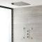 Duschsystem mit Thermostat – mit 400mm x 400mm Unterputz-Duschkopf und Körperdüsen - Chrom – Kubix