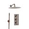 Thermostatische Dusche inkl. Duschkopf und Handbrause, gebürstete Bronze - Amara