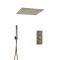 Unterputz-Duschsystem mit Thermostat – mit 400mm x 400mm Unterputz-Duschkopf und Handbrauseset – antikes Messing – Alama