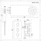 Rundes Dusch-Thermostat mit schmalem Duschkopf und Brausestangenset, Chrom - Como