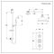 Retro Unterputz Duschsystem mit Thermostat, Wand-Duschkopf und Brausesgarnitur, Chrom/Schwarz - Elizabeth