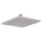 Harting Thermostatarmatur, 200mm x 200mm quadratischer Kopf und Handbrause - Gebürstetes Nickel