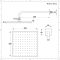 Harting Thermostatarmatur, 200mm x 200mm quadratischer Kopf und Handbrause - Gebürstetes Nickel