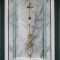 Duschsäule mit Aufputz-Thermostat - inkl. 194mm rundem Duschkopf, Handbrauseset und Wand-Wanneneinlauf – satiniertes Gold – Elizabeth