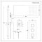 Duschsystem mit Thermostat – mit Wand-Duschkopf, Körperdüsen und Brausestangenset – Chrom – Kubix