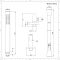 Unterputz Duschsystem mit Thermostat - mit 300mm rundem Wand-Duschkopf, Handbrauseset und Körperdüsen - Schwarz - Nox
