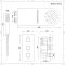 Rundes Dusch-Thermostat mit Umleiter, Wasserfall-Duschkopf und Handbrauseset, Chrom - Como