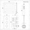 Unterputz Duschsystem mit Thermostat - 400mm x 400mm Unterputz-Duschkopf, Körperdüsen und Brausestangenset - Schwarz - Nox