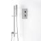 Unterputz-Duschsystem mit Thermostat – mit Brausestangenset – Chrom – Kubix