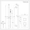 Unterputz-Duschsystem mit Thermostat – mit Brausestangenset – Chrom – Kubix