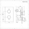 Nox - Schwarzes Duschventil mit 300x300mm Duschkopf und Arm