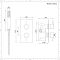 Rundes Dusch-Thermostat mit Brausestangenset, Chrom - Como