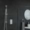 Rundes Dusch-Thermostat mit Brausestangenset, Chrom - Como