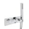 Unterputz-Thermostat für 2 Verbraucher inkl. Handbrause - Chrom - Kubix