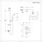 Retro Unterputz-Duschsystem mit Thermostat - inkl. 200mm Wand-Duschkopf und Brausestangenset - Chrom/Schwarz - Elizabeth