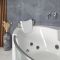 Whirlpool-Eckbadewanne 1400mm x 1400mm Chrom - Breeze