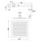 Duschkopf 200x200mm, mit rundem Wandarm - Chrom – Kubix