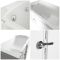 Begehbare Sitzbadewanne 1210mm x 650mm – Aufsatz und Position der Tür wählbar – Merso
