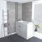 Begehbare Sitzbadewanne 1210mm x 650mm – Aufsatz und Position der Tür wählbar – Merso