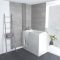 Begehbare Sitzbadewanne 1210mm x 650mm – Aufsatz und Position der Tür wählbar – Merso