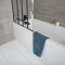 Standard-Badewanne - inkl. faltbarem Aufsatz (in Schwarz) - Größe wählbar, Schürze und Ablauf optional - Exton