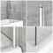 Rechteck-Badewanne, 1700mm x 750mm - inkl. eckigem Aufsatz, Vorder- und Endschürze – Sandford