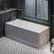 Retro-Einbaubadewanne mit einer Rückenschräge - Größe, premium Seiten- & Endverkleidung wählbar – Richmond