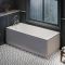 Retro-Einbaubadewanne mit einer Rückenschräge 1700mm x 700mm Seiten- & Endverkleidung wählbar – Richmond
