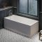 Retro-Einbaubadewanne mit einer Rückenschräge 1700mm x 750mm Seiten- & Endverkleidung wählbar – Richmond