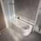 Eckbadewanne inkl. Badewannenaufsatz in antikem Messing 1700mm x 725mm – Links- oder Rechtsbündig – Otterton